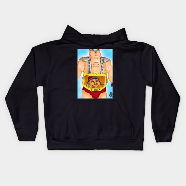 Handsome Krang Kids Hoodie by Garbage art by Albino Ryno